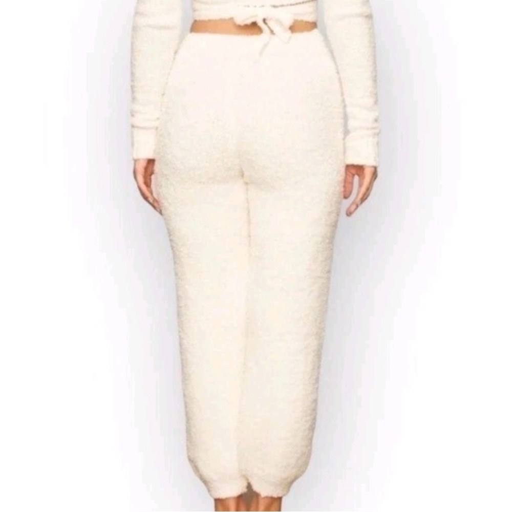 Skims Sz xxs/xs Cozy Cream Fuzzy Sherpa pants - Picture 9 of 15